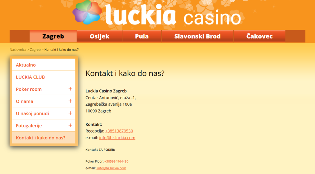 Luckia korisnička podrška