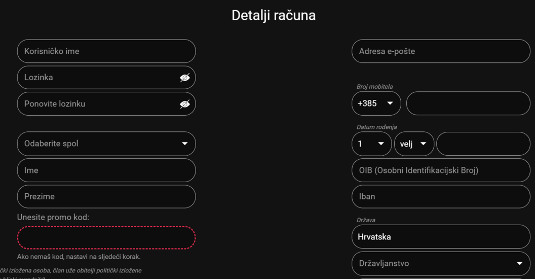 Registracija u Vegas casinu