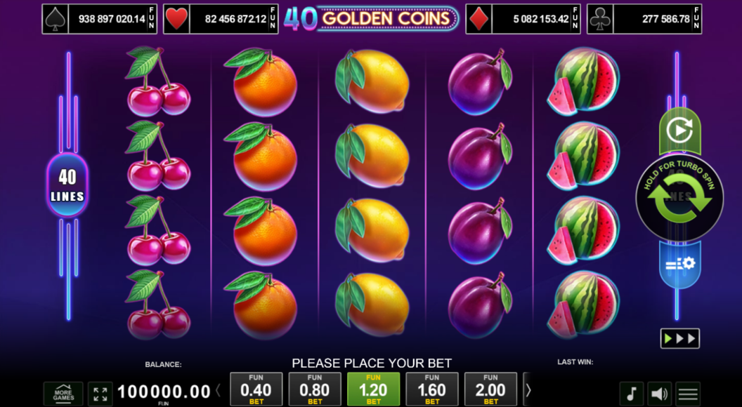 40 Golden Coins