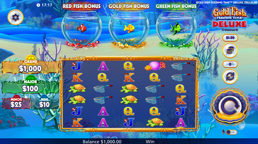 Gold Fish Feeding Time Deluxe Treasure