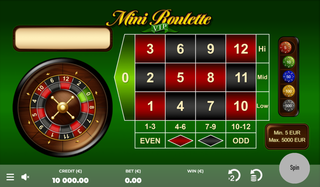 Mini Roulette VIP